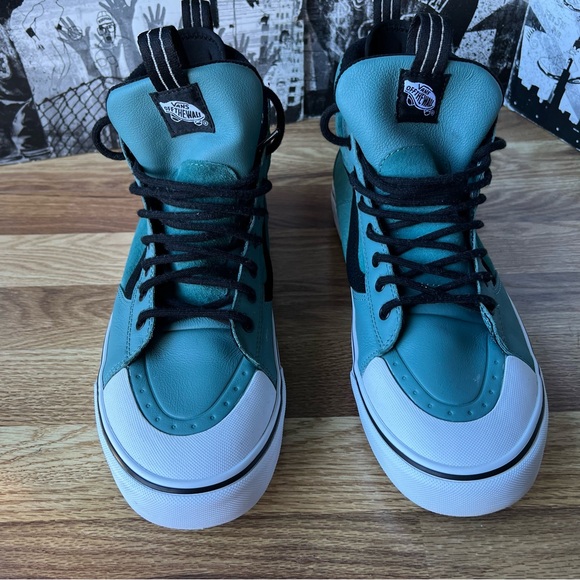 Vans High-Top Sneakers - Teal and Black - Picture 15 of 15